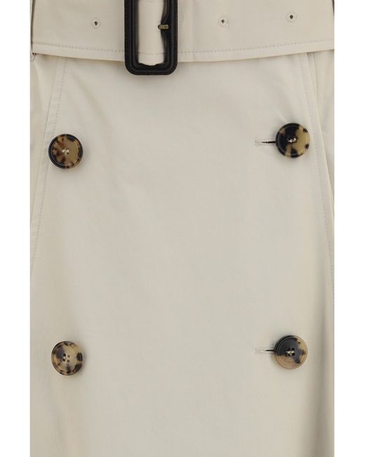 Burberry Natural Midi Trench Skirt