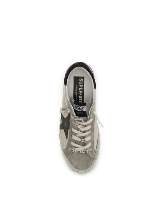 Golden Goose Deluxe Brand White Super Star Sneakers Cream/ /Dark for men
