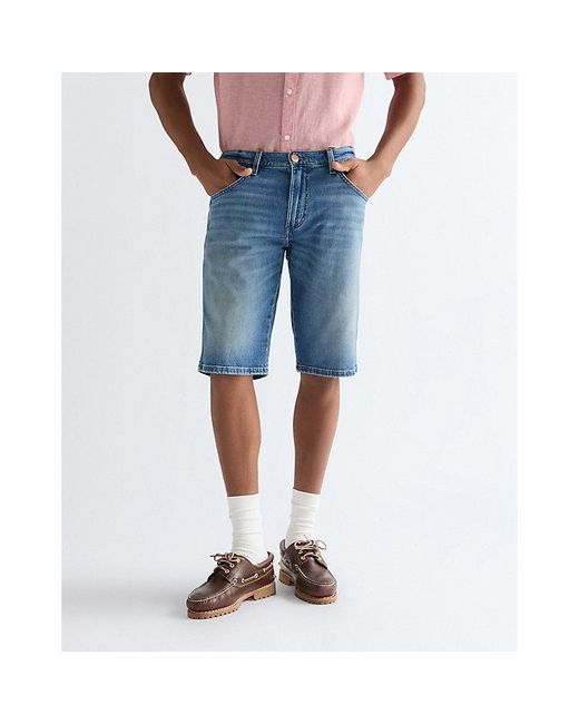 Wrangler Blue Colton Regular Toughlite Short for men