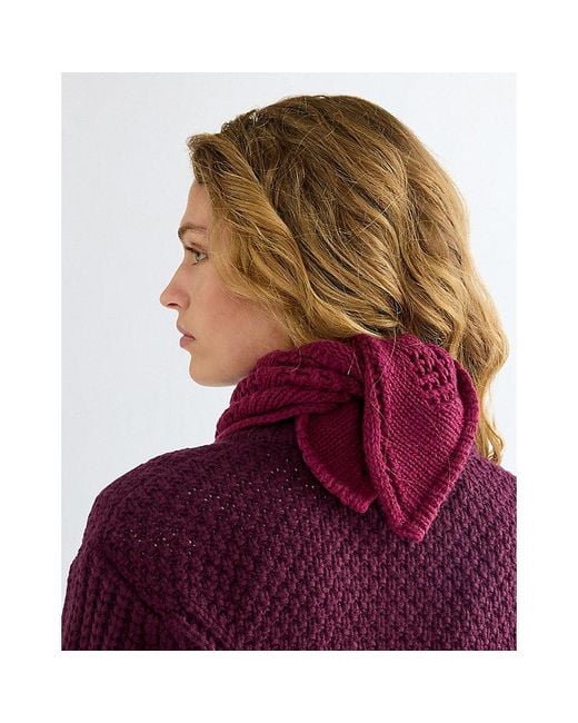 Wrangler Red Wool Bandana Scarf