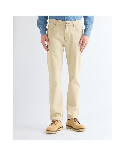 Wrangler Yellow Larston Slim Tapered Trousers Size 28 X32 for men