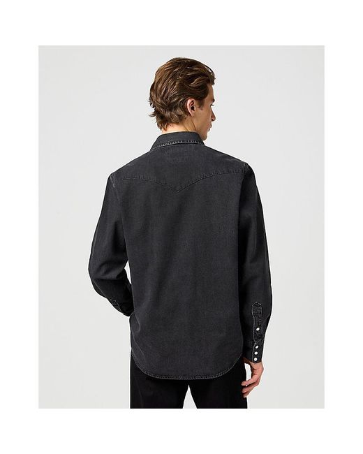 Wrangler Black Regular Western Shirt for men