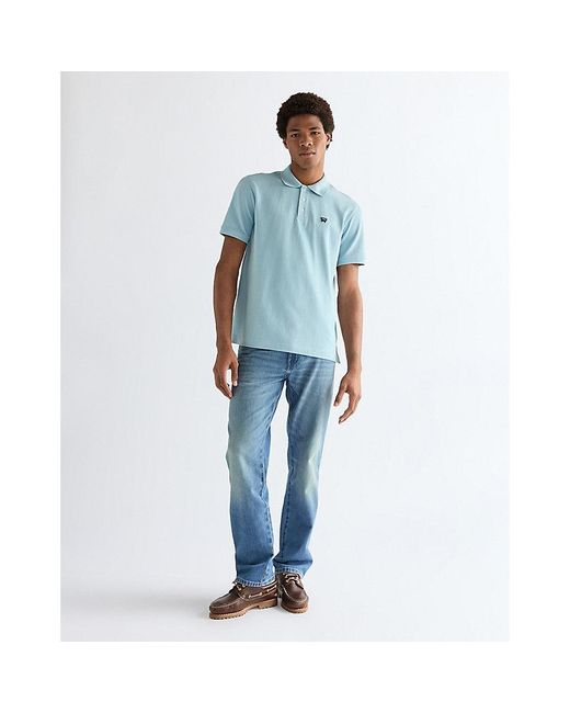 Wrangler Blue Regular Polo Shirt for men