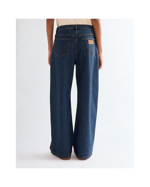 Wrangler Blue Low Rise Loose Ultra Barrel Jean Size 24 X30