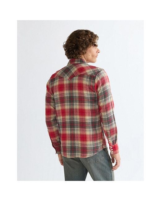 Wrangler Red Regular Western Shirt for men