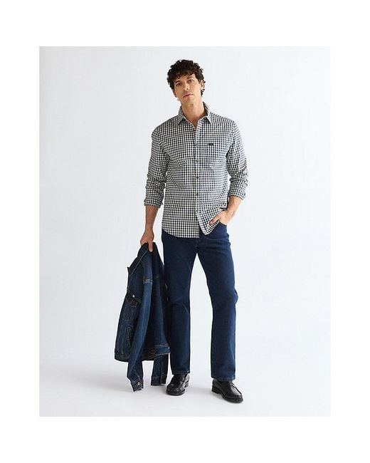 Wrangler Gray Regular One Pocket Shirt for men