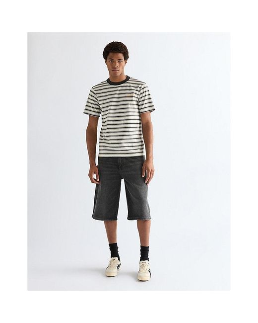 Wrangler White Regular Stripe Tee for men