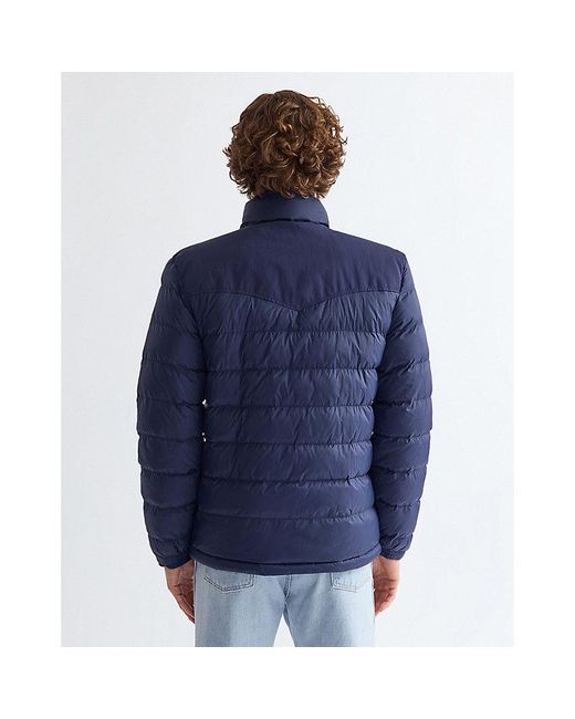 Wrangler Blue Regular Packable Puffer Jacket for men