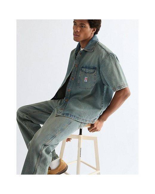 Wrangler Green Loose Straight Toughlite Jean Size 28 X32 for men