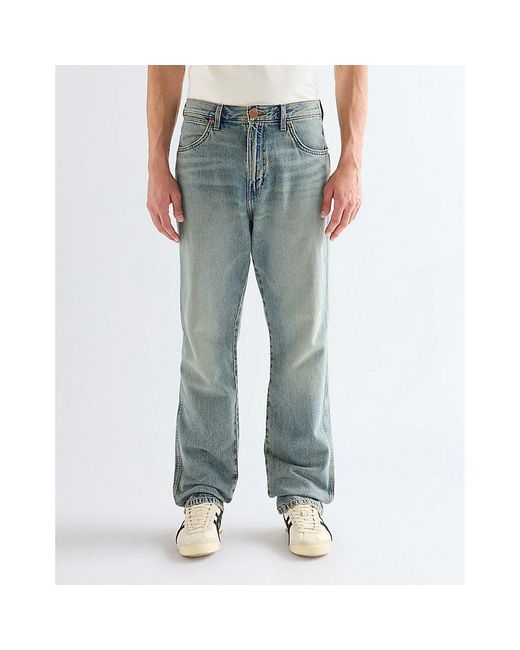 Wrangler Blue Frontier Relaxed Straight Toughlite Non Stretch Jean Size 28 X32 for men