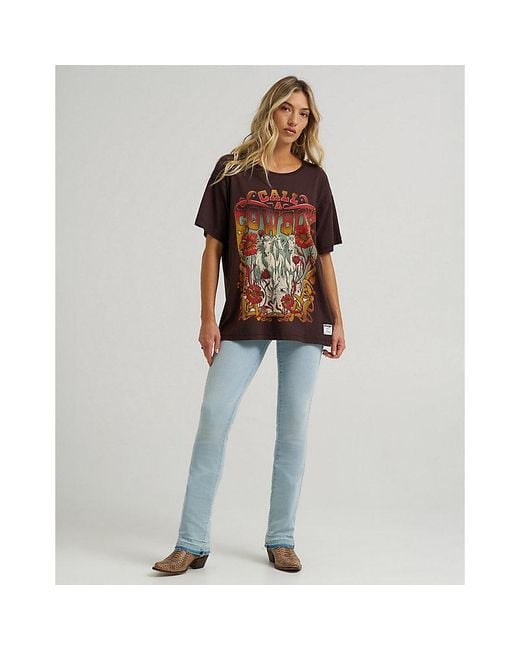 Wrangler Brown X Lainey Wilson Call A Cowboy Oversized Tee