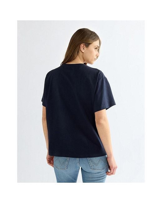 Wrangler Blue Relaxed Girlfriend Tee
