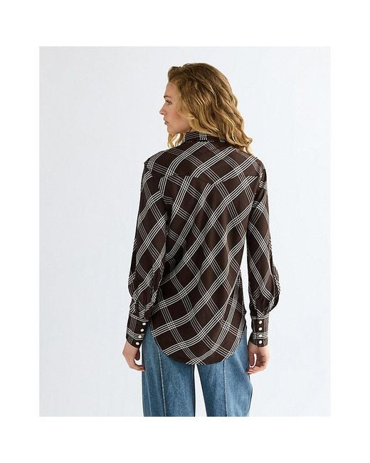 Wrangler Black Regular Drama Collar Shirt