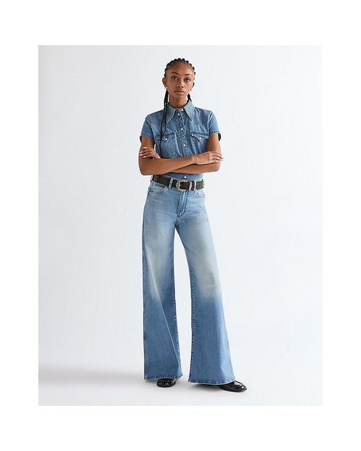 Wrangler Blue Dana Leather Belt