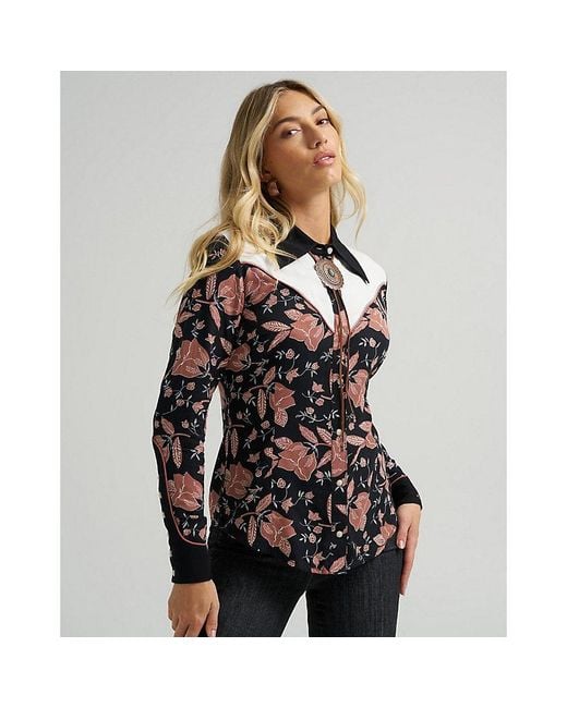 Wrangler Multicolor X Lainey Wilson Floral Western Shirt