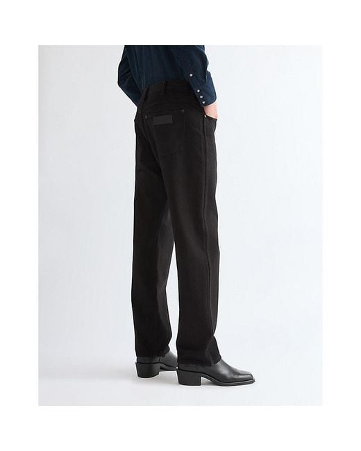 Wrangler Black Frontier Relaxed Straight Toughlite Non Stretch Jean Size 28 X32 for men