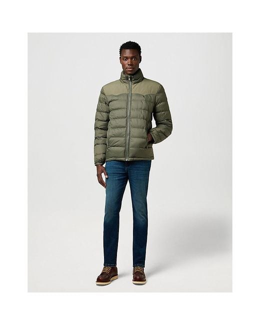 Wrangler Green Regular Packable Puffer Jacket for men