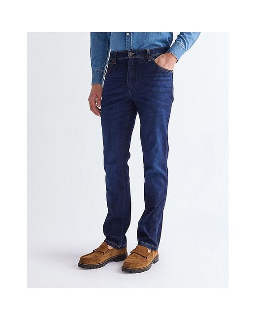 Wrangler Blue Texas Straight High Stretch Jean Size 28 X32 for men
