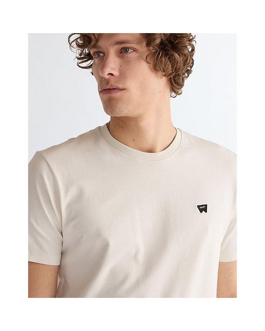 Wrangler White Regular Sign Off Tee for men