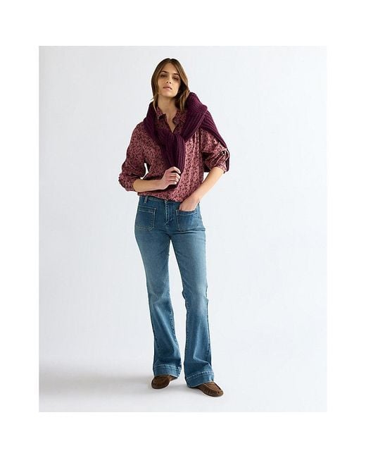Wrangler Red Regular Drama Collar Shirt