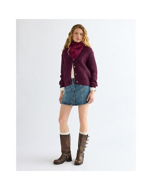 Wrangler Red Wool Bandana Scarf
