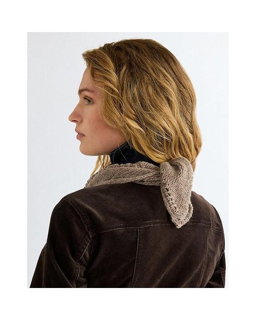Wrangler Brown Wool Bandana Scarf
