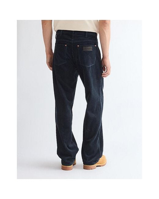 Wrangler Blue Loose Straight Corduroy Trousers Size 28 X32 for men