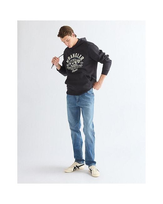 Wrangler Black Regular Americana Hoodie for men