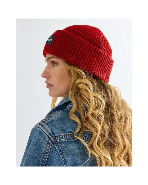 Wrangler Green Ribbed Wool Beanie for men