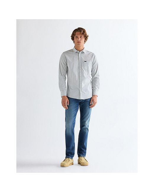 Wrangler Gray Regular 1 Pocket Shirt for men