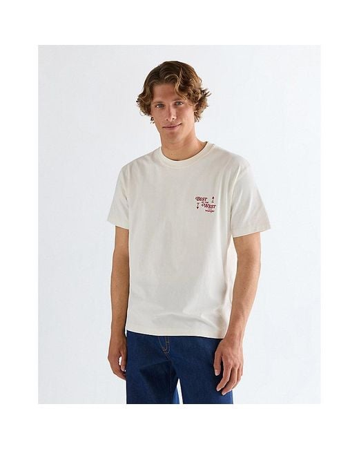 Wrangler White Vintage Tee for men