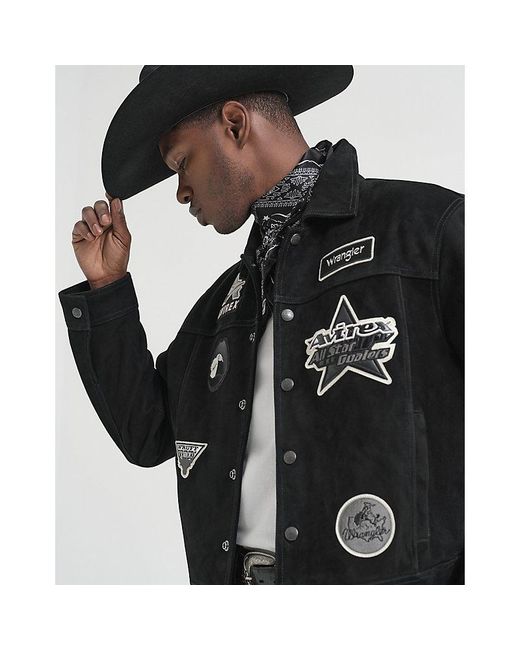 Wrangler Black X Avirex Jacket for men