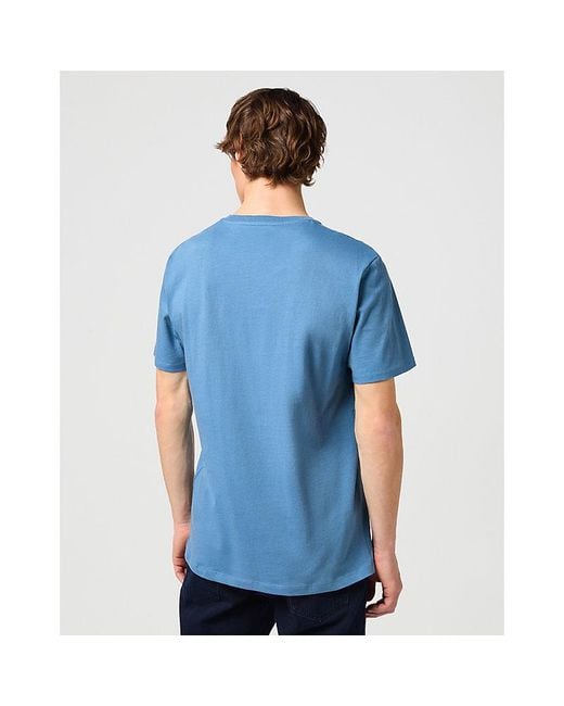 Wrangler Blue Two-Pack Regular Sign Off Tees Captains for men