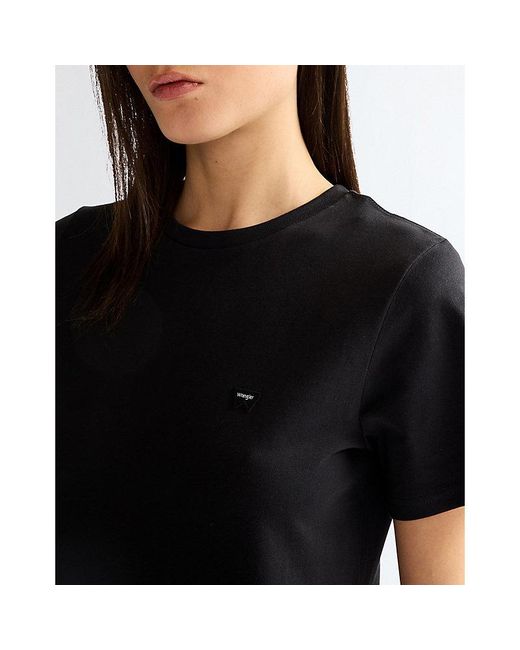 Wrangler Black Slim Sign Off Tee