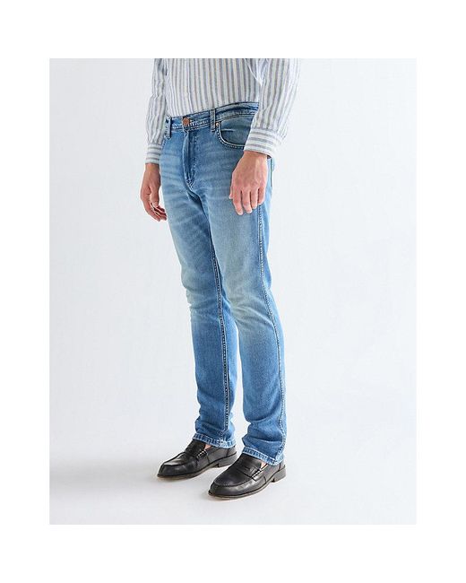 Wrangler Blue Greensboro Straight Toughlite Low Stretch Jean Size 29 X32 for men