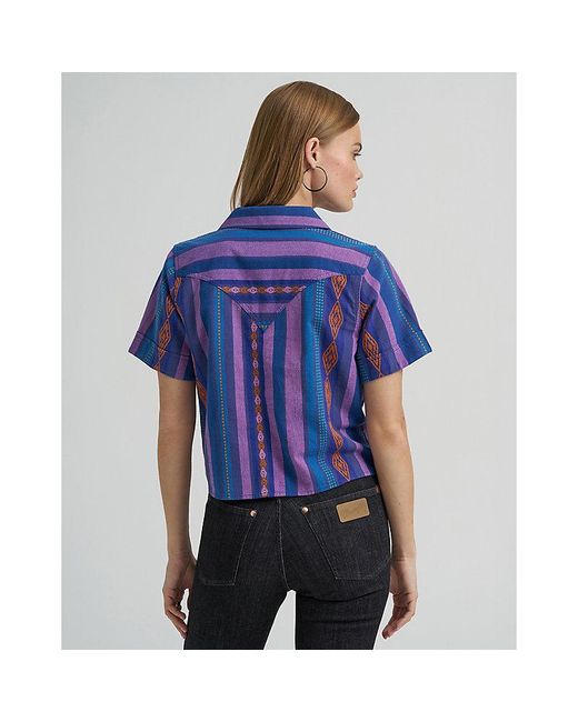 Wrangler Blue Lainey Wilson X Jacquard Shirt
