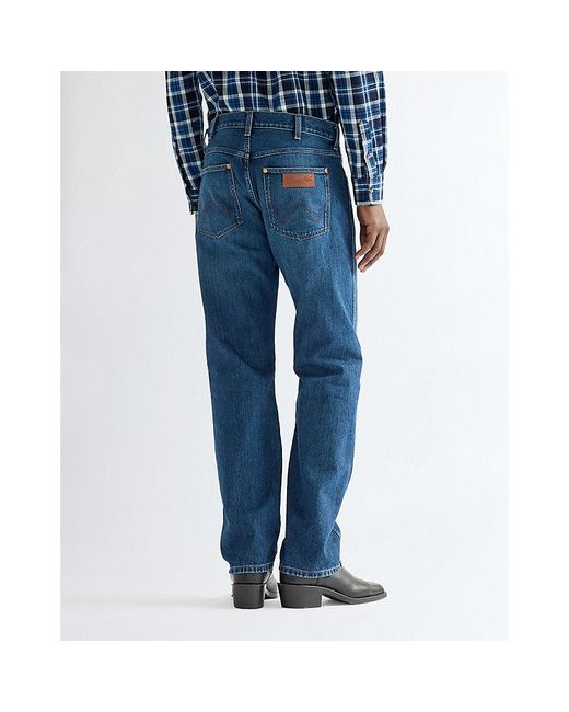 Wrangler Blue Frontier Relaxed Straight Non Stretch Jean Size 28 X32 for men