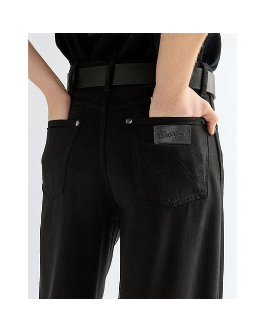 Wrangler Black Oval Leather Belt