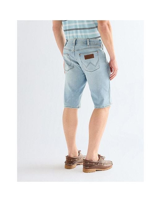 Wrangler Blue Colton Regular Toughlite Short for men