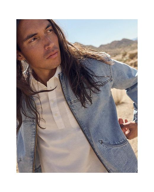 Wrangler Blue Trailrider Relaxed Lightweight Jacket for men