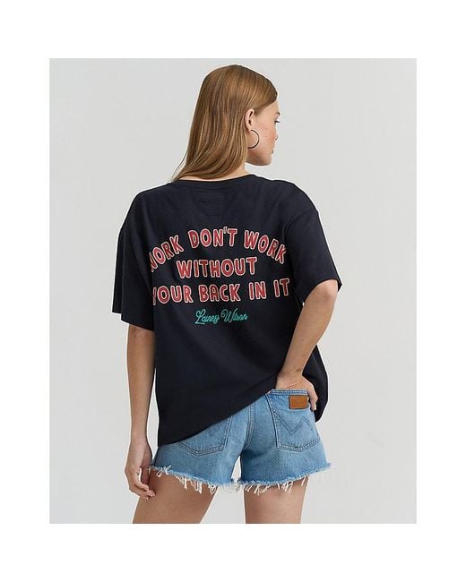 Wrangler Blue Lainey Wilson X Work Dont Work Tee