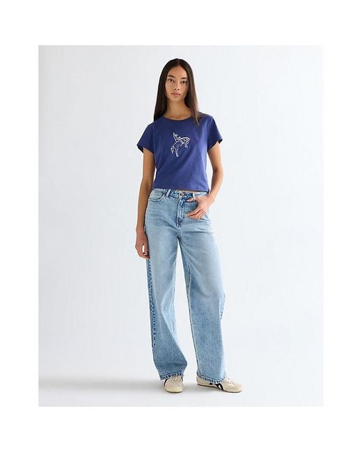 Wrangler Blue Slim Baby Tee