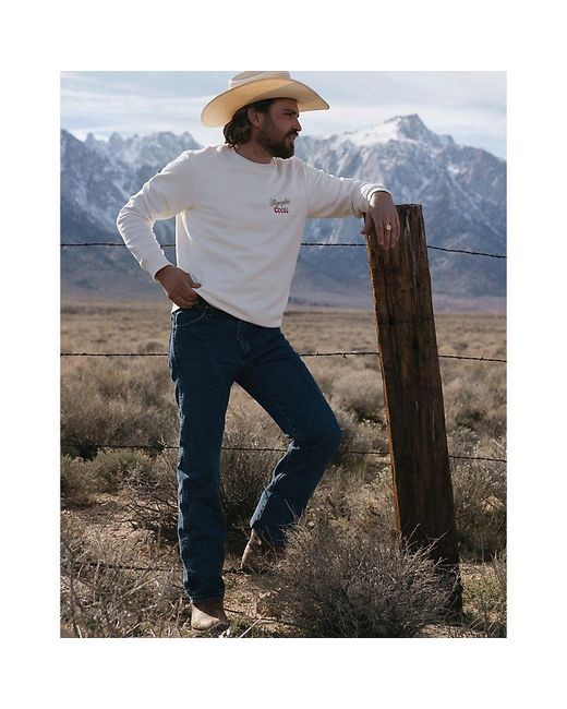 Wrangler Blue X Coors Crewneck Sweatshirt for men