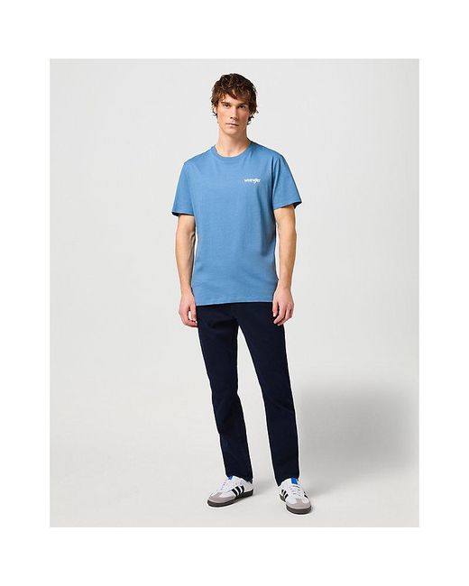 Wrangler Blue Two-Pack Regular Sign Off Tees Captains for men