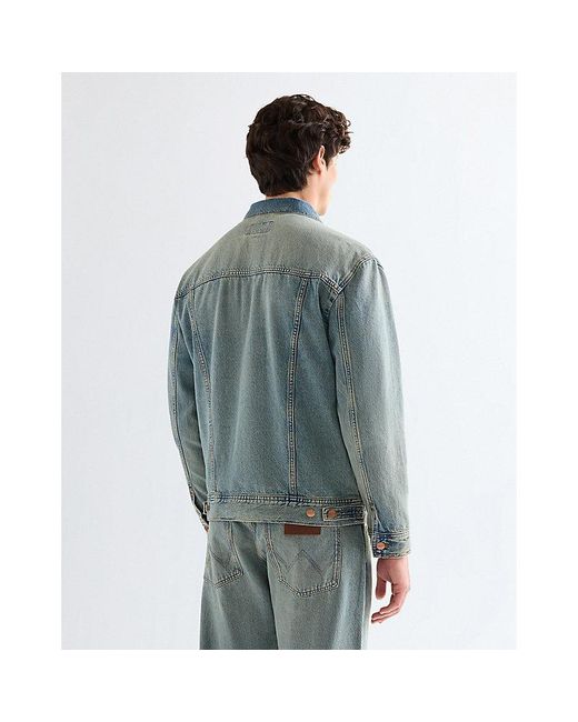 Wrangler Blue Anti Fit Relaxed Toughlite Jacket for men