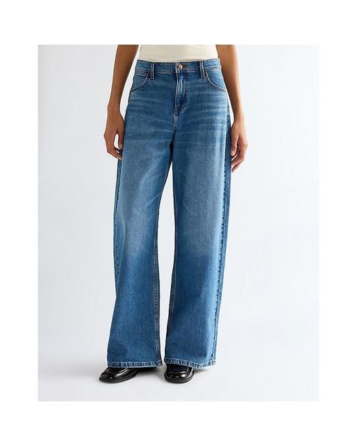 Wrangler Blue Low Rise Loose Ultra Barrel Jean Size 24 X30