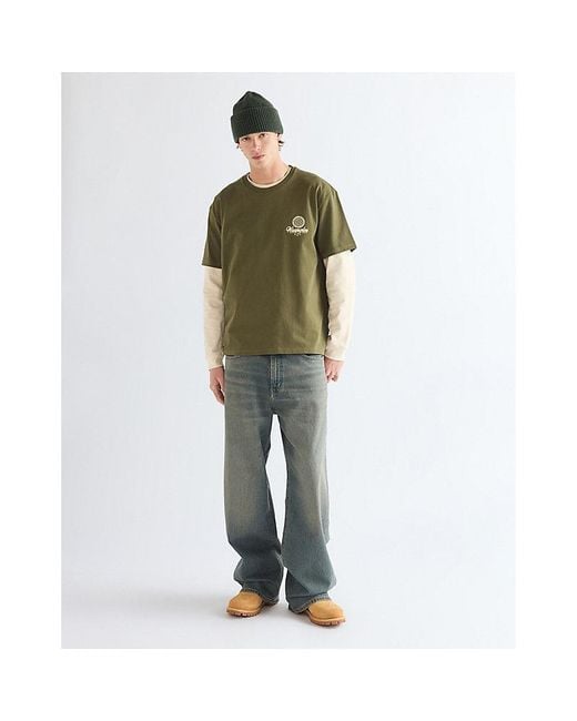 Wrangler Green Vintage Tee for men