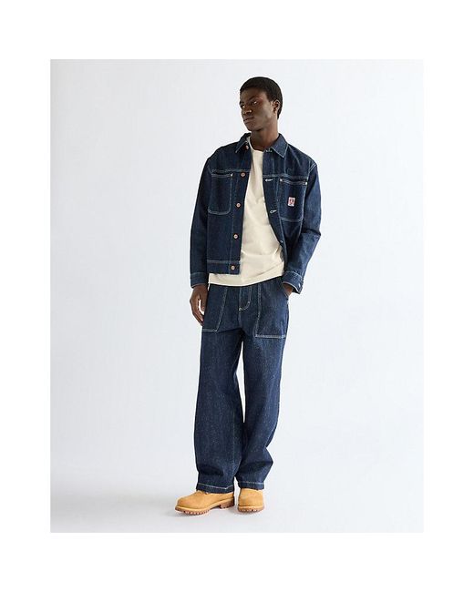 Wrangler Blue Relaxed Long Sleeve Overshirt for men