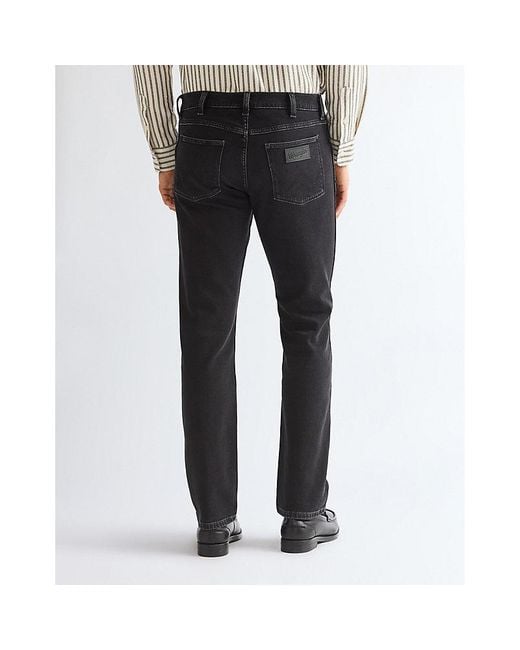 Wrangler Black Greensboro Straight Toughlite Low Stretch Jean Size 29 X32 for men