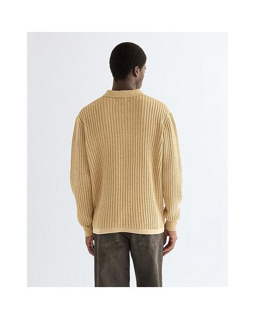Wrangler Natural Relaxed Polo Sweater for men
